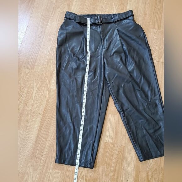 INC International Faux-Leather Belted Pants sz  2X - Picture 8 of 12